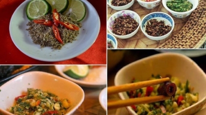 Muối chẩm chéo – Món chấm ngon của người Thái Tây Bắc